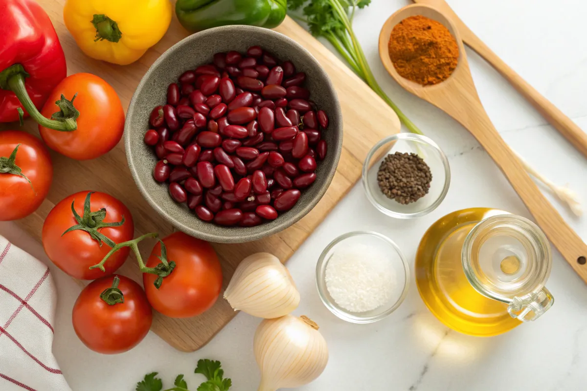 Red bean chili ingredients"