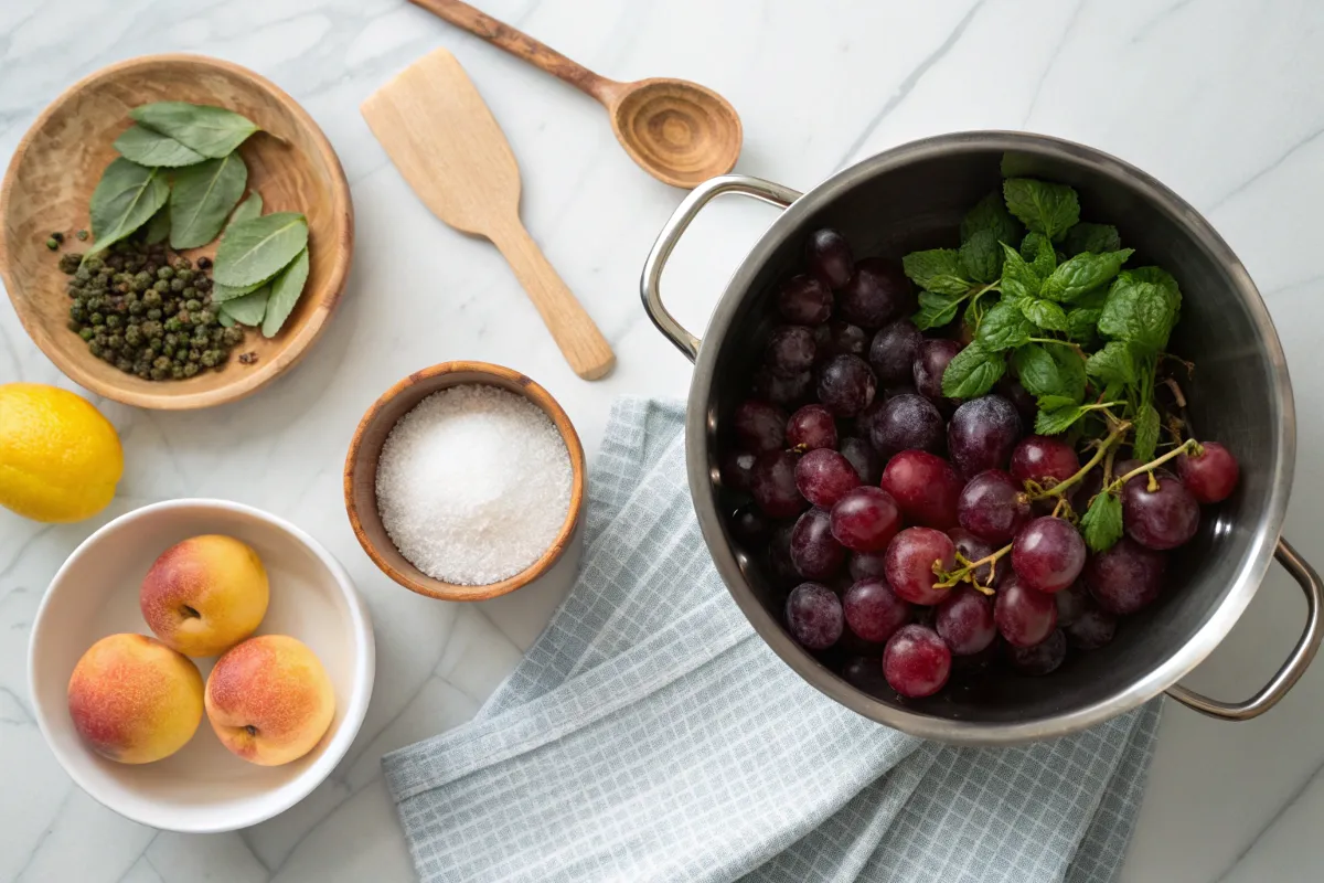 "Jam grapes ingredients"