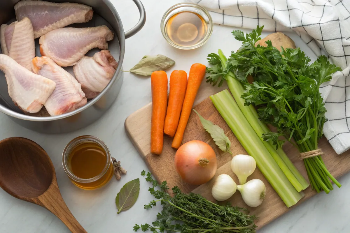 Chicken bone broth ingredients