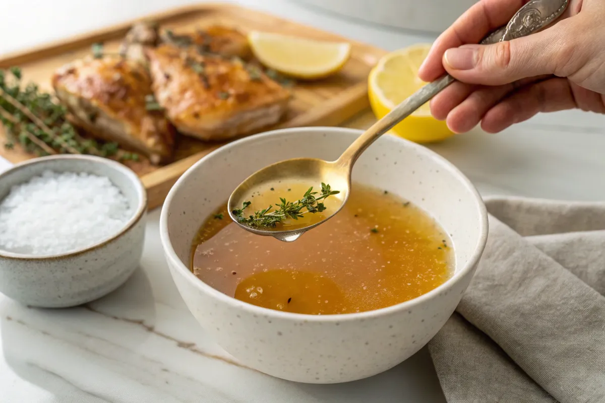 chicken bone broth taste testing